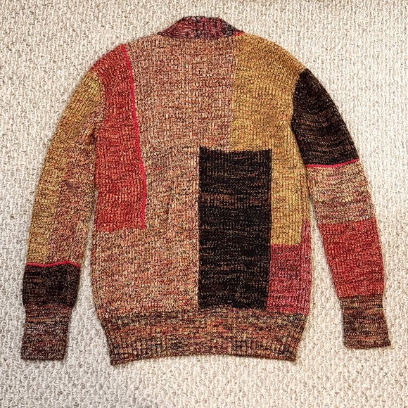 NWOT Burberry Women’s Wool Linen Mohair Blend Mouliné Oversized Cardigan - Picture 2 of 6